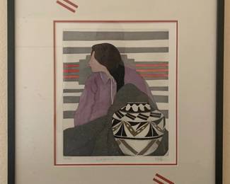 Irene Klar Original Etching with Custom Matte