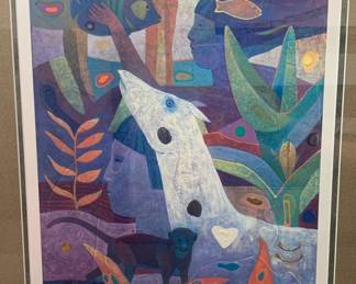 "The Garden of Yanomamis" Signed Lithograph