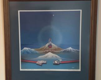 Ikoshy (Timoteo Ikoshy Montoya) "Changing Woman" -Dineh Sasquatch Native Art, Signed Lithograph