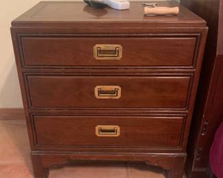 Vintage Ethan Allen Asian Style Nightstand