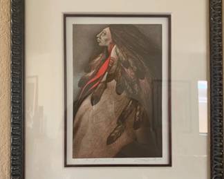 Frank Howell "Plains Wind" Lithograph Hand Signed 15/140