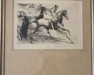 Leroy Neiman 1980 "Daily Double" Signed Etching 51/250