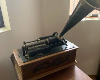 Edison Phonograph with Horn