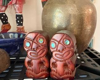 Carved Wooden Tiki Figures