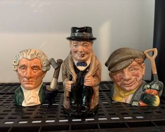 Royal Doulton Winston Churchill, Character Jugs, & The Gardener