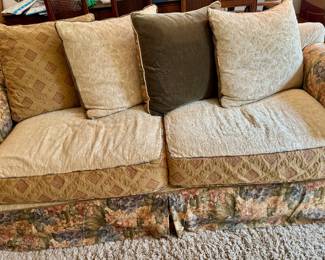 Custom Down filled sofa with custom versatile cover from Metropolis. 
