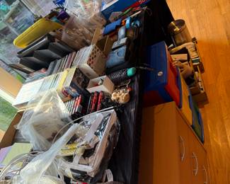 CD’s, DVDs, office and personal care items
