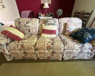 Floral sofa