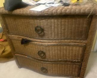 Wicker dresser