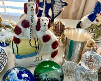 Staffordshire, hand blown psperweights