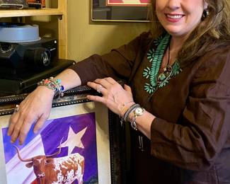 Turquoise jewelry, Sterling cuffs, western art. 