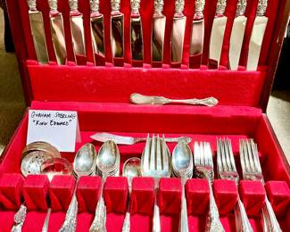 Gotham Sterling flatware, “King Edward”.