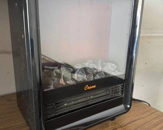 77 CraneElectricFireplaceHeater15Tall1500WUntested