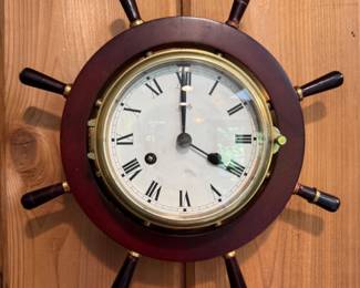 52 VintageSchatzShipsWheelWallClock