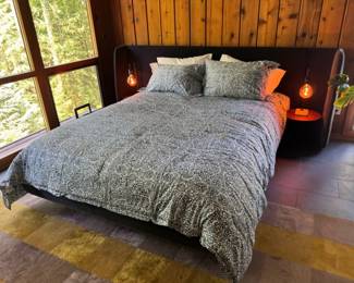 36 BluDotStyleHunkerBedwSideTablesLampsWoolMattressSet