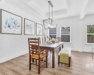 Bench, table, chairs