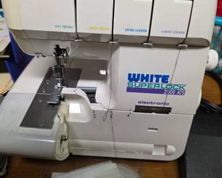 White Superlock 2000 ATS Serger Sewing Machine.