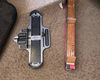 How cool are these? Vintage shoe size measurers.