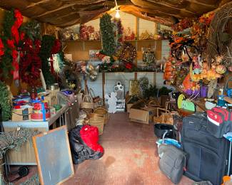 Handi House FULL of holiday decor, project furniture and other household items. 
