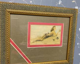 Vintage framed Coca Cola “Refreshing” prints.