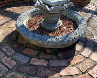 Fountain base. Concrete. Will be sold as a set.