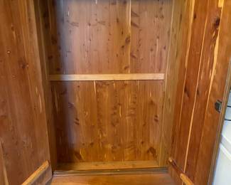 Inside of chifforobe.