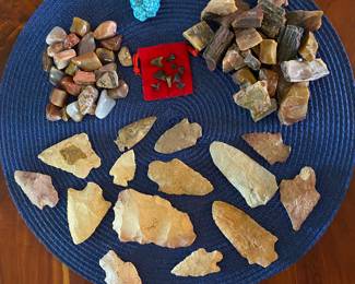 Sharks teeth, arrowheads, polished rocks…