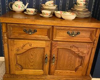 Buffet/storage cart matching Dining set.