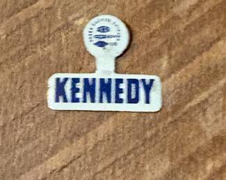John F Kennedy Campaign Lapel Tab