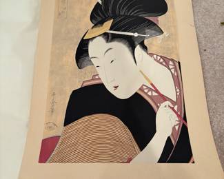 Kitagwa Utamaro Oban Woodblock Japanese Print