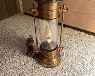 Vintage Brass Lantern Lamp.