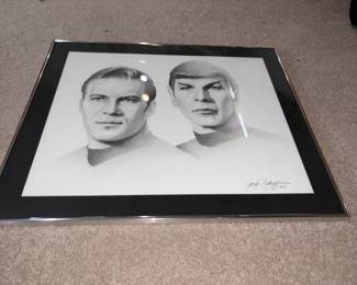 Origina 1989 l Star Trek Gray Saderup Art Print