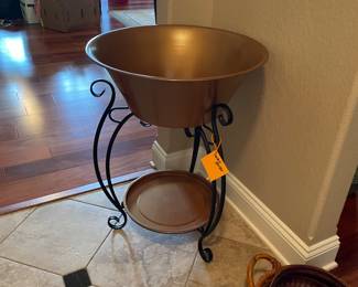 copper pot & stand