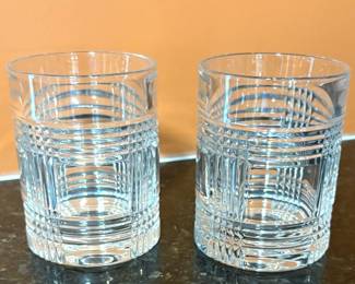 Ralph Lauren Glen Plaid crystal glass