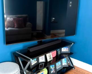 55 inch Samsung QLED Television and Television Stand