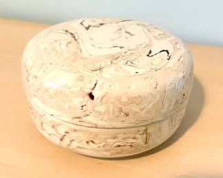 Vintage Flavia Italy Covered Bowl/ Trinket Dish