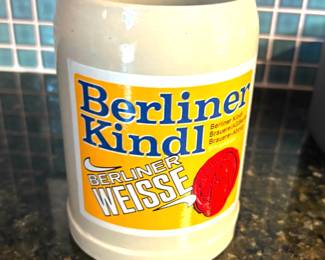 Berliner Kindl Weisse ceramic beer stein mug