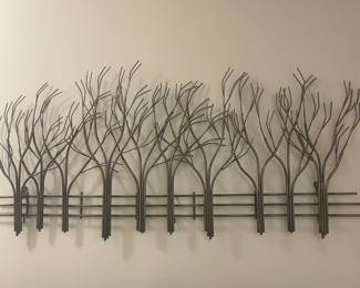Metal tree wall art $60