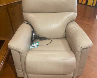 leather electric recliner $280