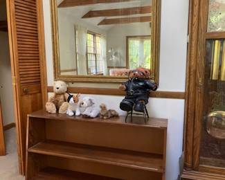 Mirror, table & dolls