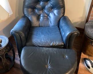 Chair with footstool