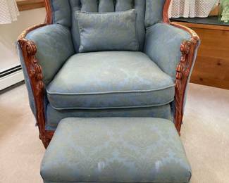 Chair with matching footstool