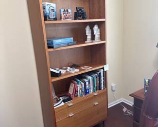 Room and board bookcase with storage drawers