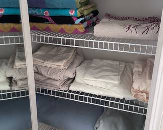 Pillows towels bedding 