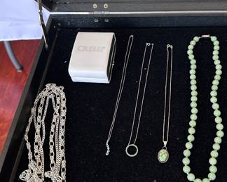 Jade necklace Mondova  ladies watch MKM sterling