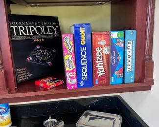 Board games tripoley Yahtzee sequence
