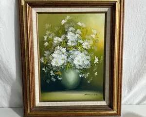 Daisies In Vase, Oil Painting Signed by Nancy Lee