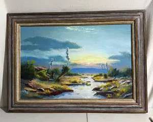 Vintage Oil Painting Signed by Lucien Vannerson 1904 - 1982