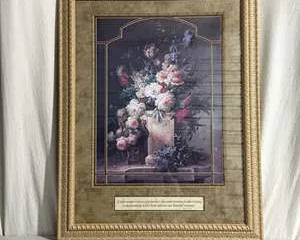 Vintage 25th Anniversary Floral Print