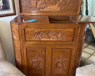 Hand carved bar